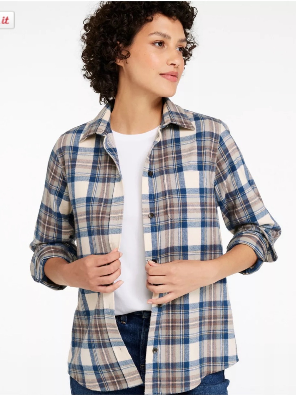 LL Bean Women’s Scotch Plaid Flannel Shirt 100% Cotton Like New 2X